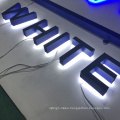 Custom led lighting 3d letter stainless steel led backlit letters business logo sign